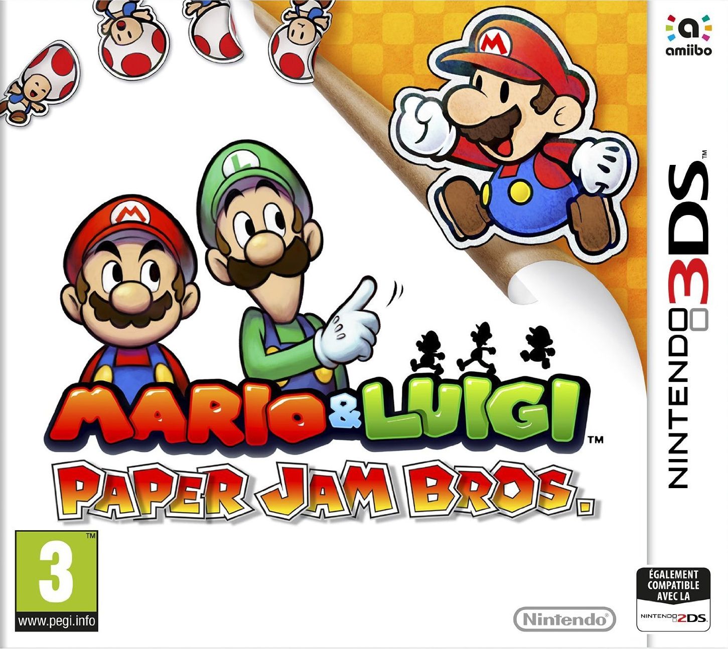 jaquette reduite de Mario & Luigi: Paper Jam Bros. sur 3DS