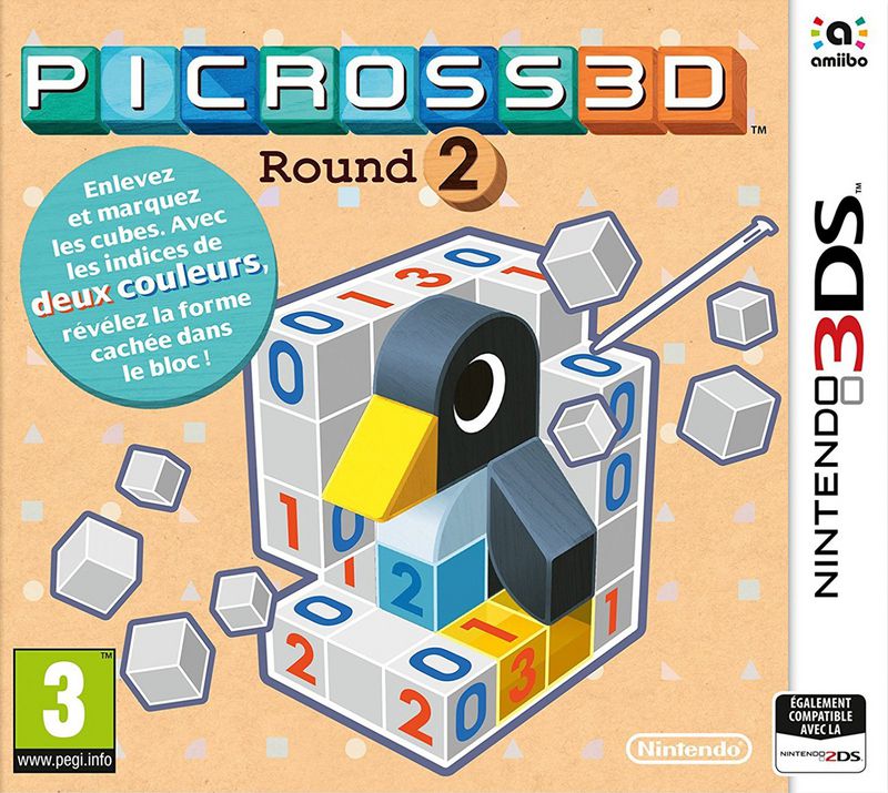 jaquette de Picross 3D: Round 2 sur 3DS