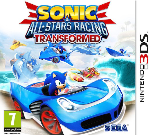 jaquette reduite de Sonic & All-Stars Racing Transformed sur 3DS