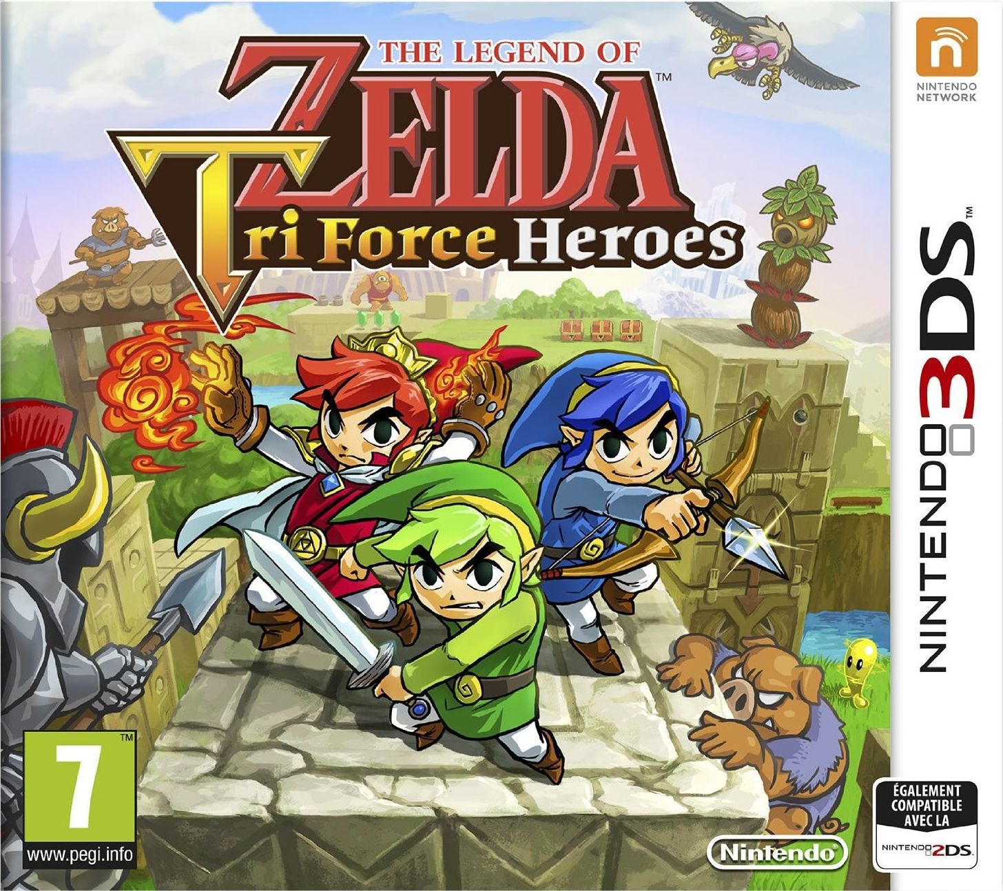 jaquette de The Legend of Zelda: Tri Force Heroes sur 3DS