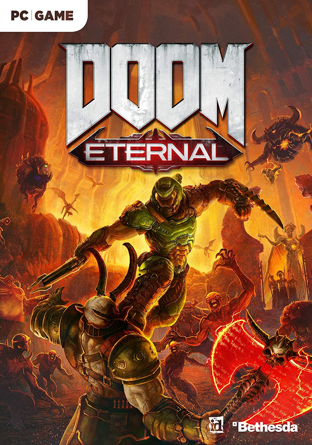 jaquette reduite de Doom Eternal sur PC