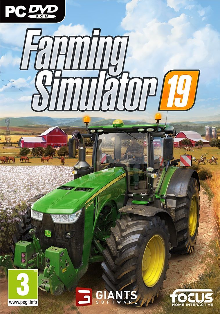 jaquette reduite de Farming Simulator 19 sur PC