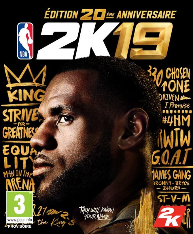 jaquette reduite de NBA 2K19 sur PC