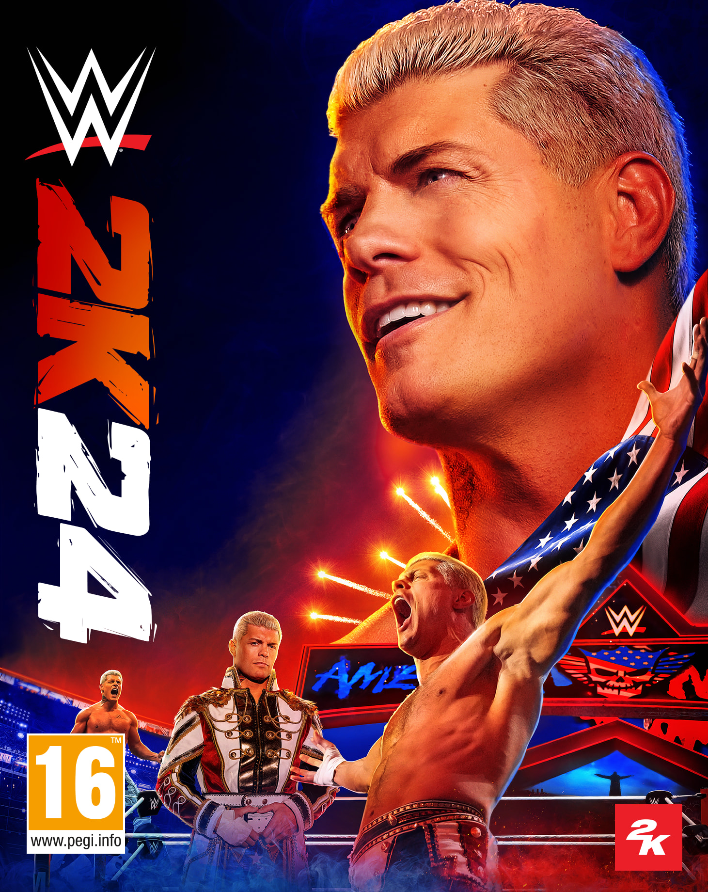 jaquette de WWE 2K24 sur PC