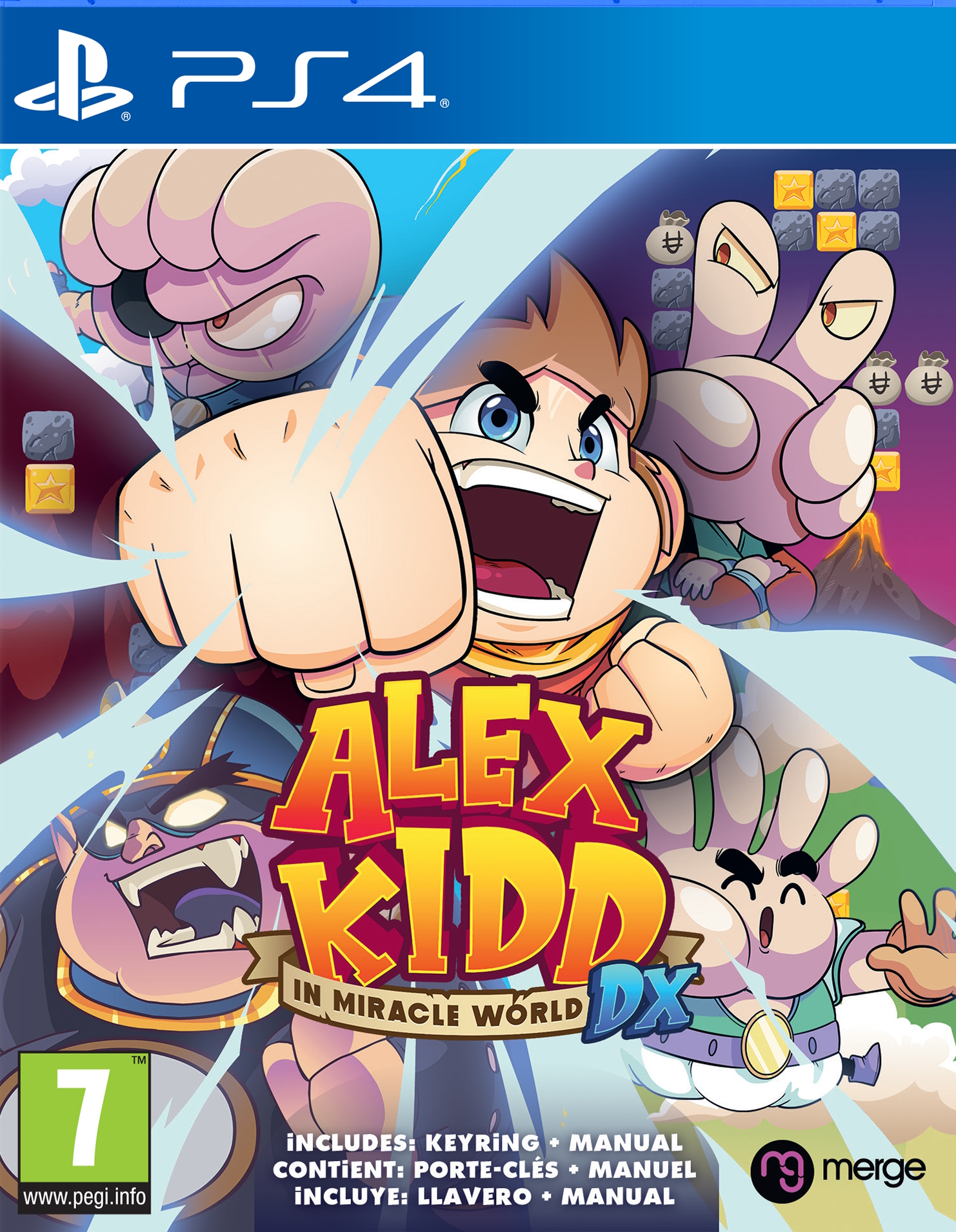 jaquette reduite de Alex Kidd in Miracle World DX sur Playstation 4