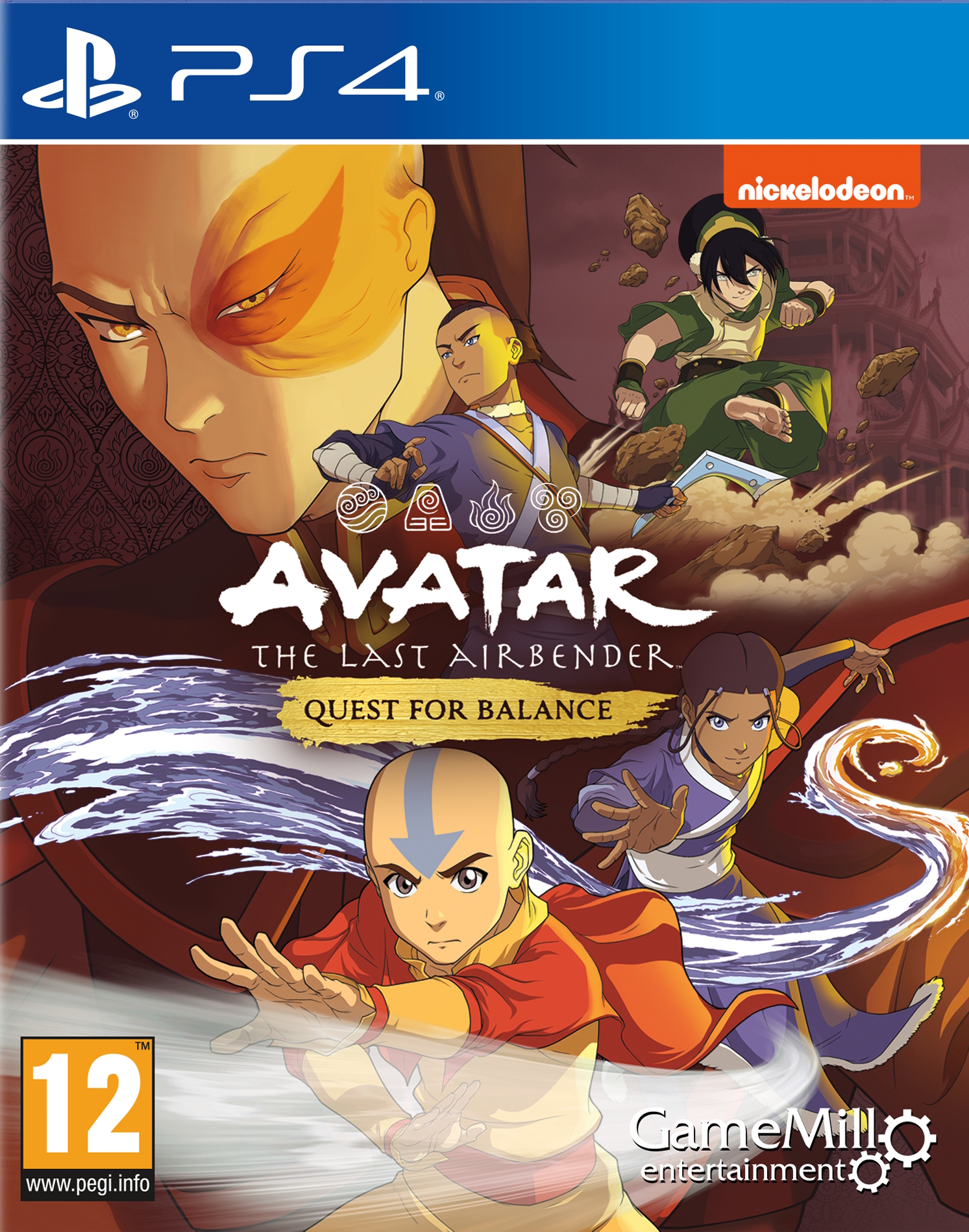 jaquette reduite de Avatar The Last Airbender: Quest for Balance sur Playstation 4