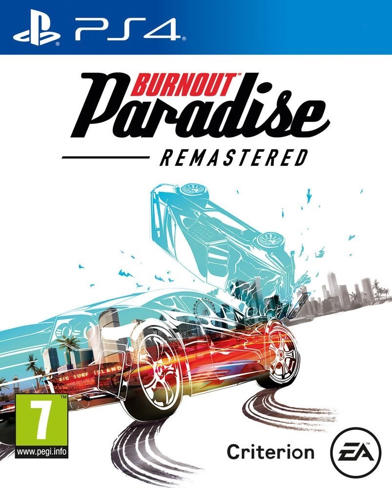 jaquette reduite de Burnout Paradise Remastered sur Playstation 4