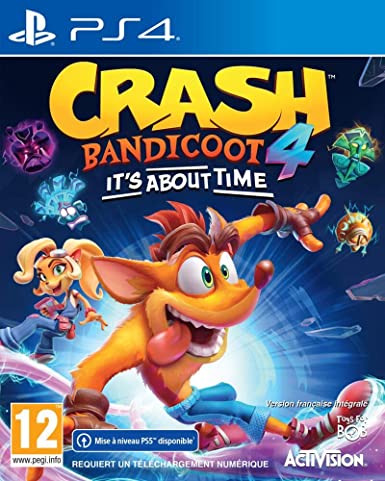jaquette reduite de Crash Bandicoot 4: It's About Time sur Playstation 4