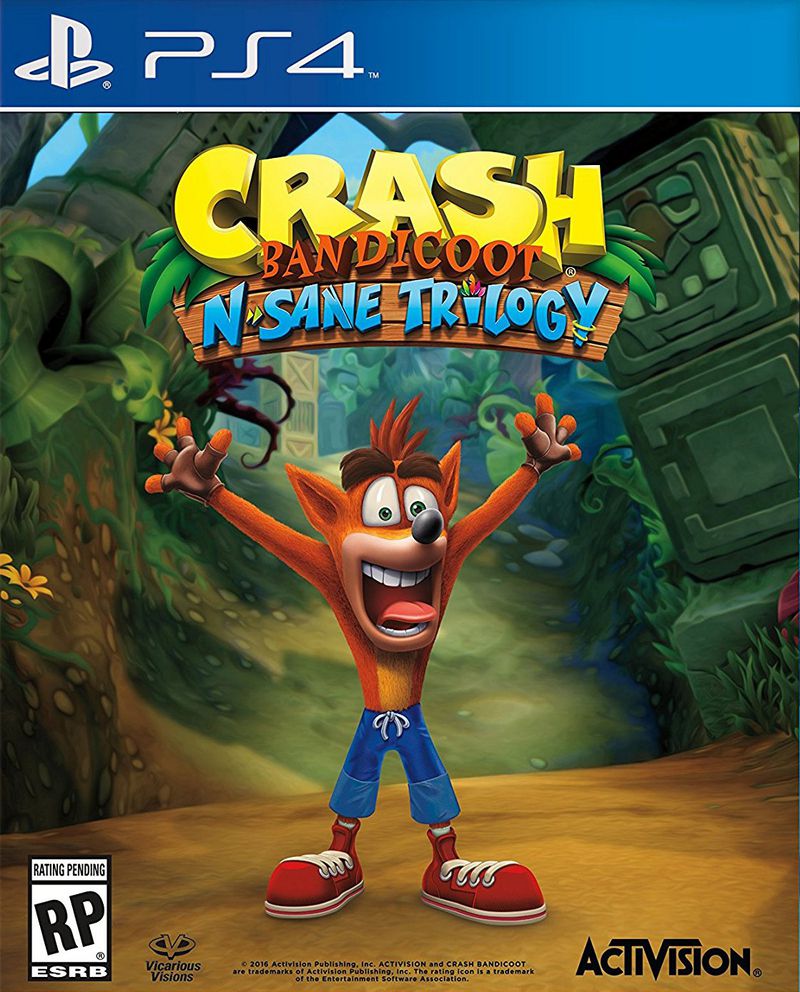 jaquette reduite de Crash Bandicoot N. Sane Trilogy sur Playstation 4