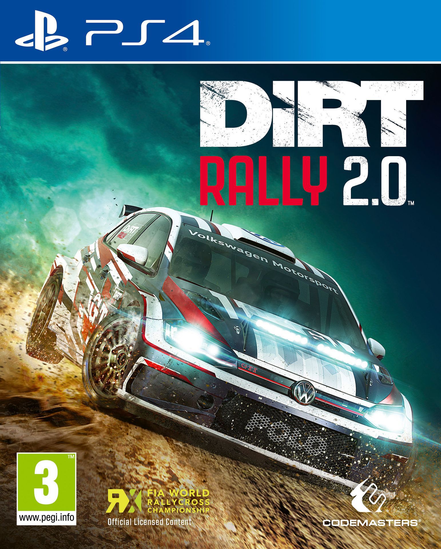 jaquette reduite de Dirt Rally 2.0 sur Playstation 4