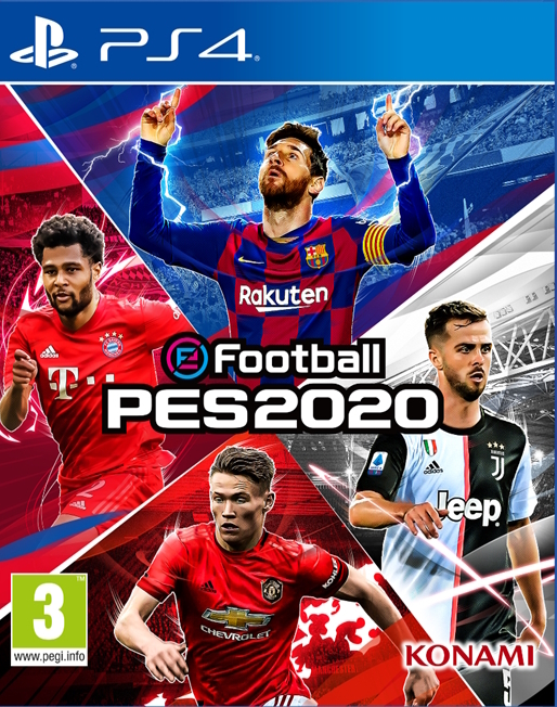 jaquette reduite de eFootball PES 2020 sur Playstation 4
