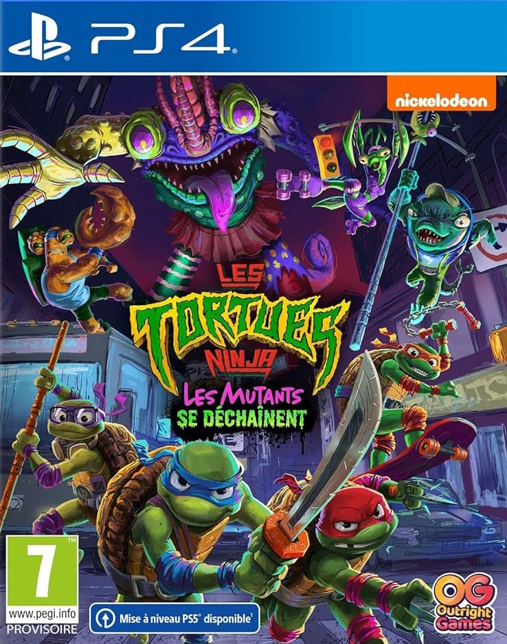 jaquette reduite de Les Tortues Ninja: Les Mutants se Déchaînent sur Playstation 4