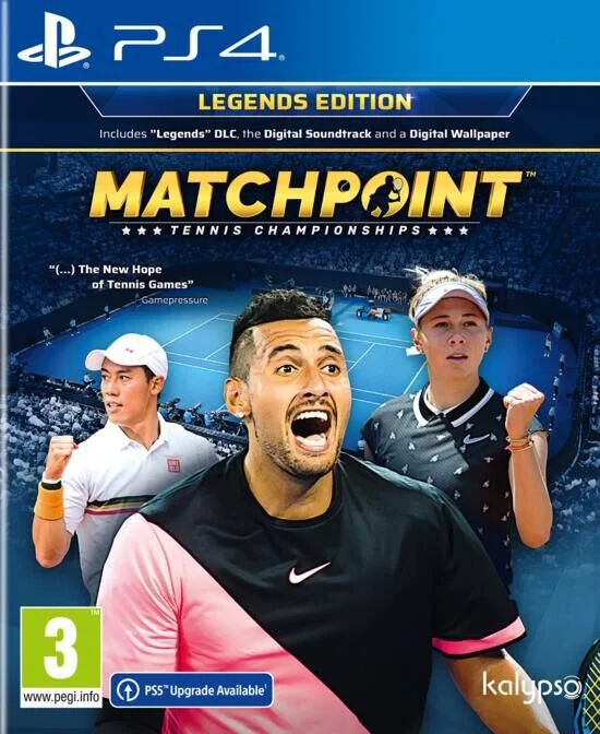 jaquette de Matchpoint: Tennis Championships sur Playstation 4