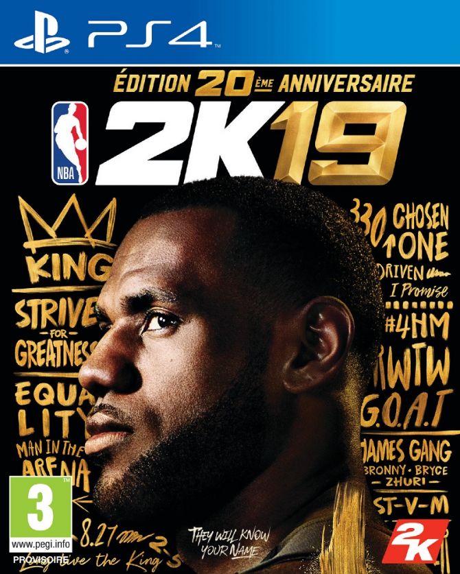 jaquette de NBA 2K19 sur Playstation 4