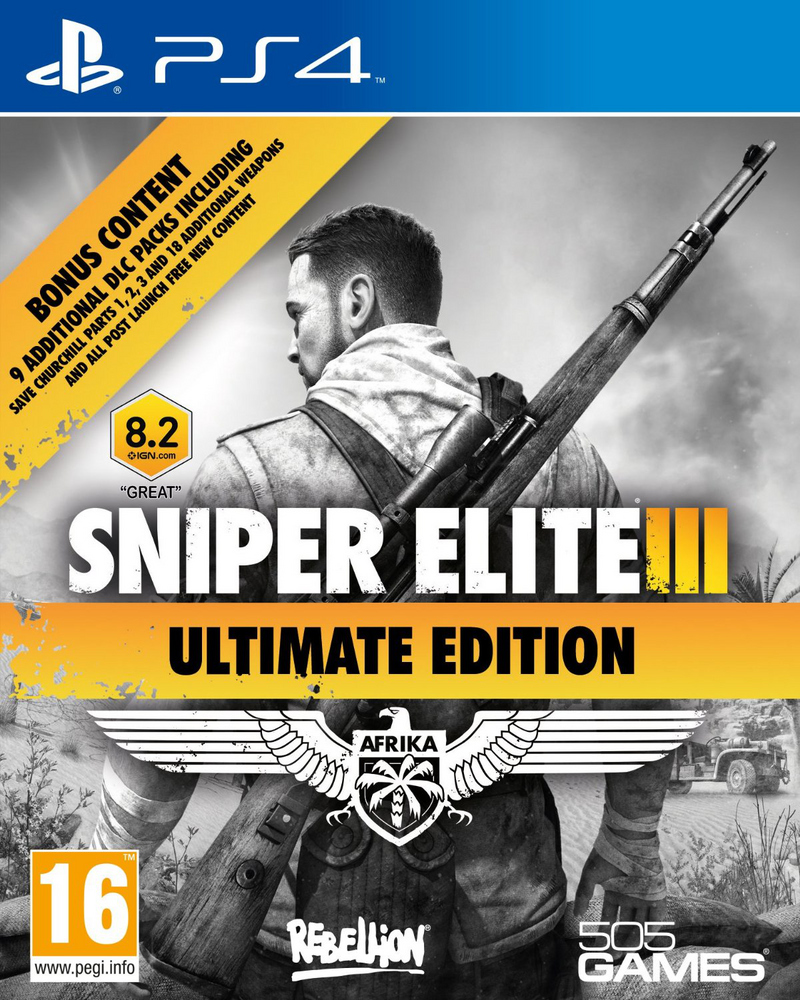 jaquette reduite de Sniper Elite 3: Ultimate Edition sur Playstation 4