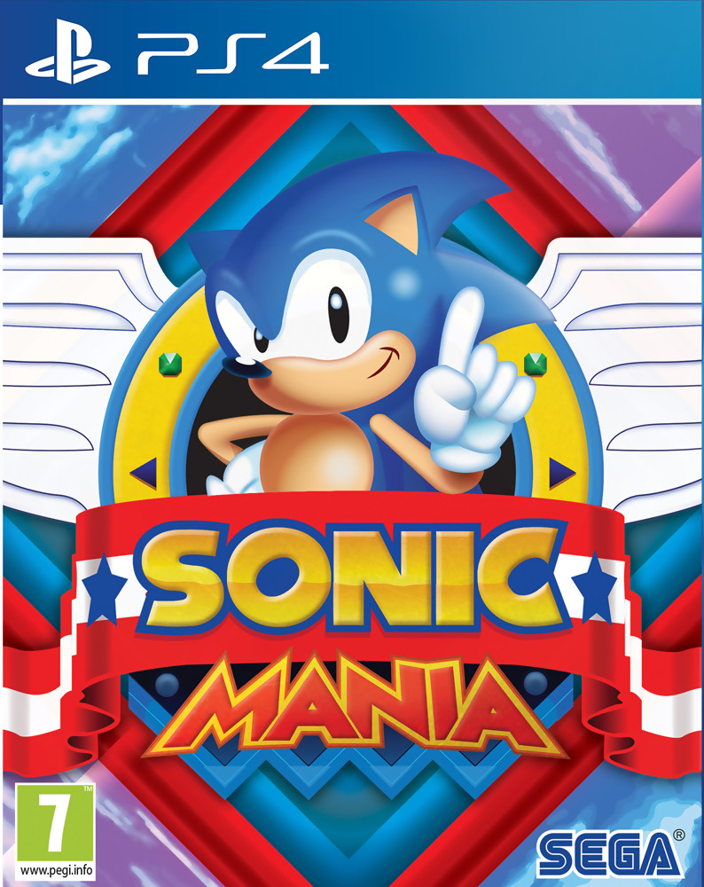 jaquette reduite de Sonic Mania sur Playstation 4