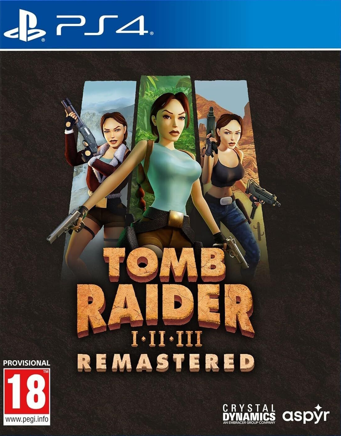 jaquette de Tomb Raider I-III Remastered sur Playstation 4