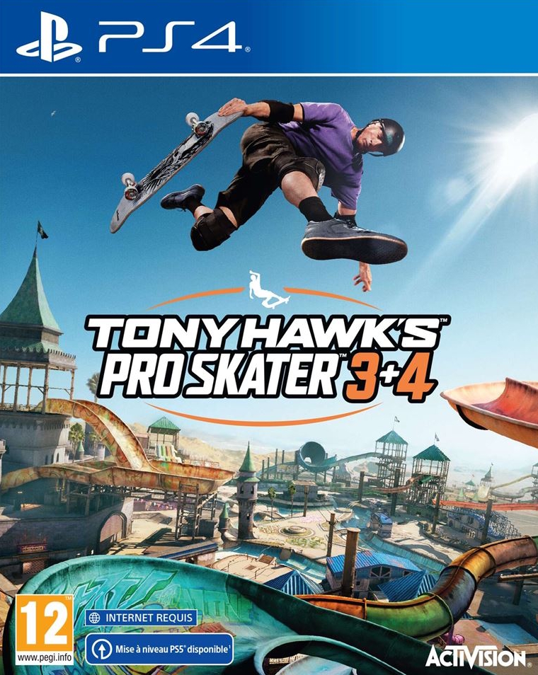 jaquette reduite de Tony Hawk's Pro Skater 3 + 4 sur Playstation 4