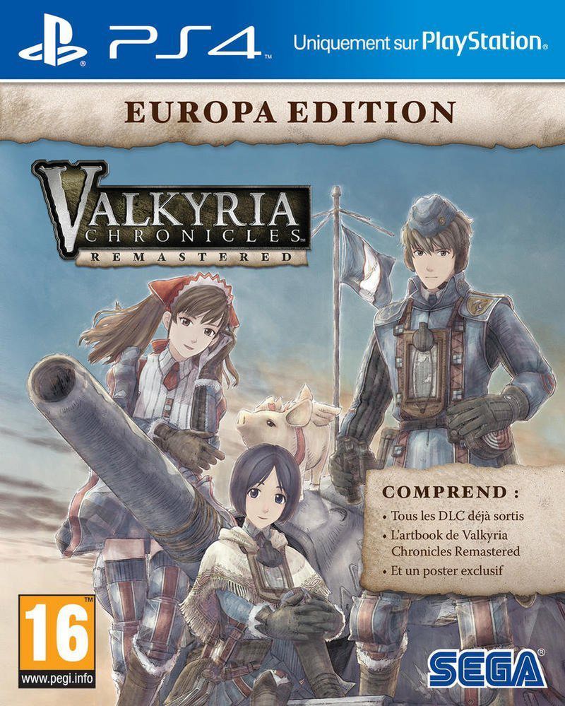 jaquette de Valkyria Chronicles Remastered sur Playstation 4