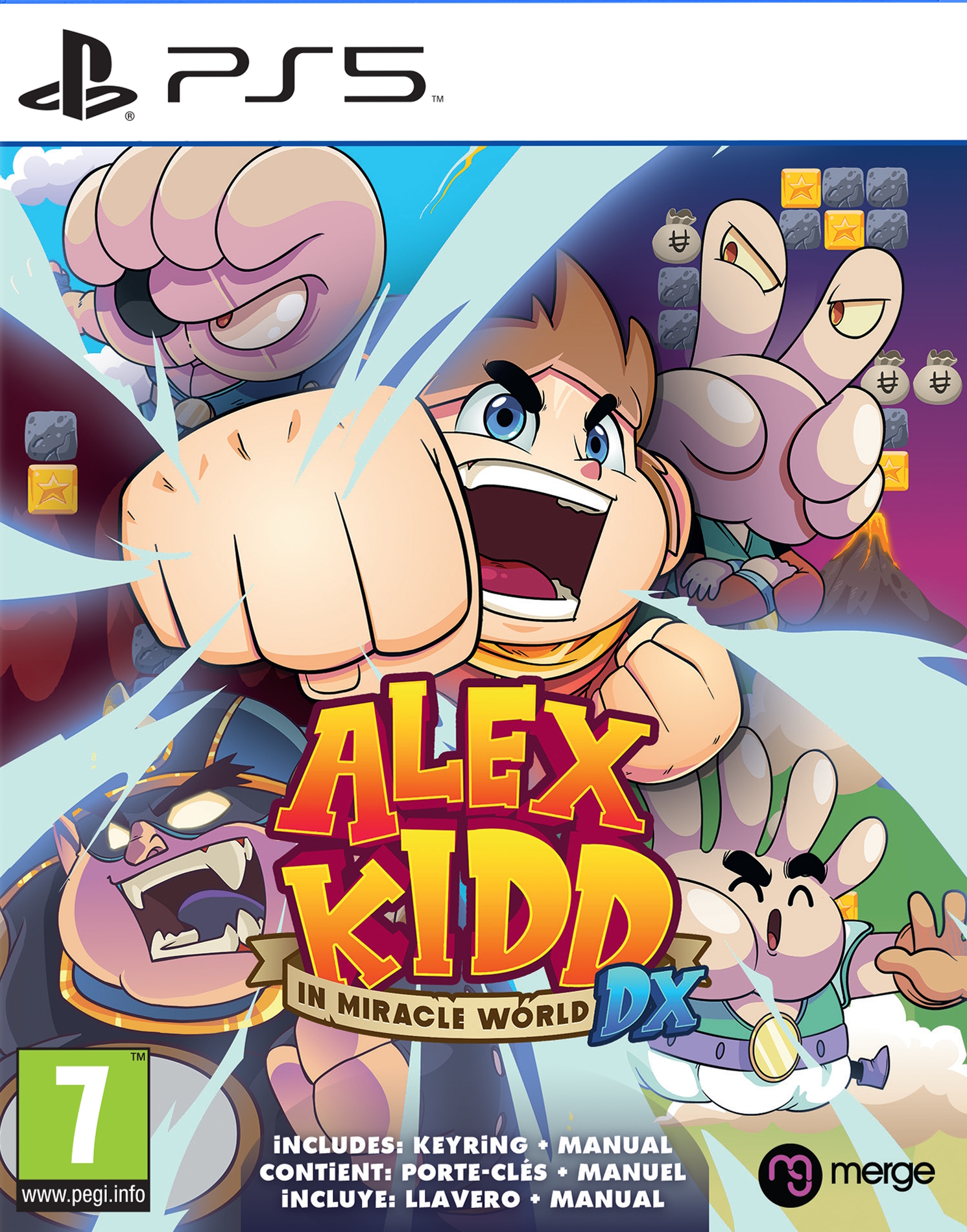 jaquette reduite de Alex Kidd in Miracle World DX sur Playstation 5