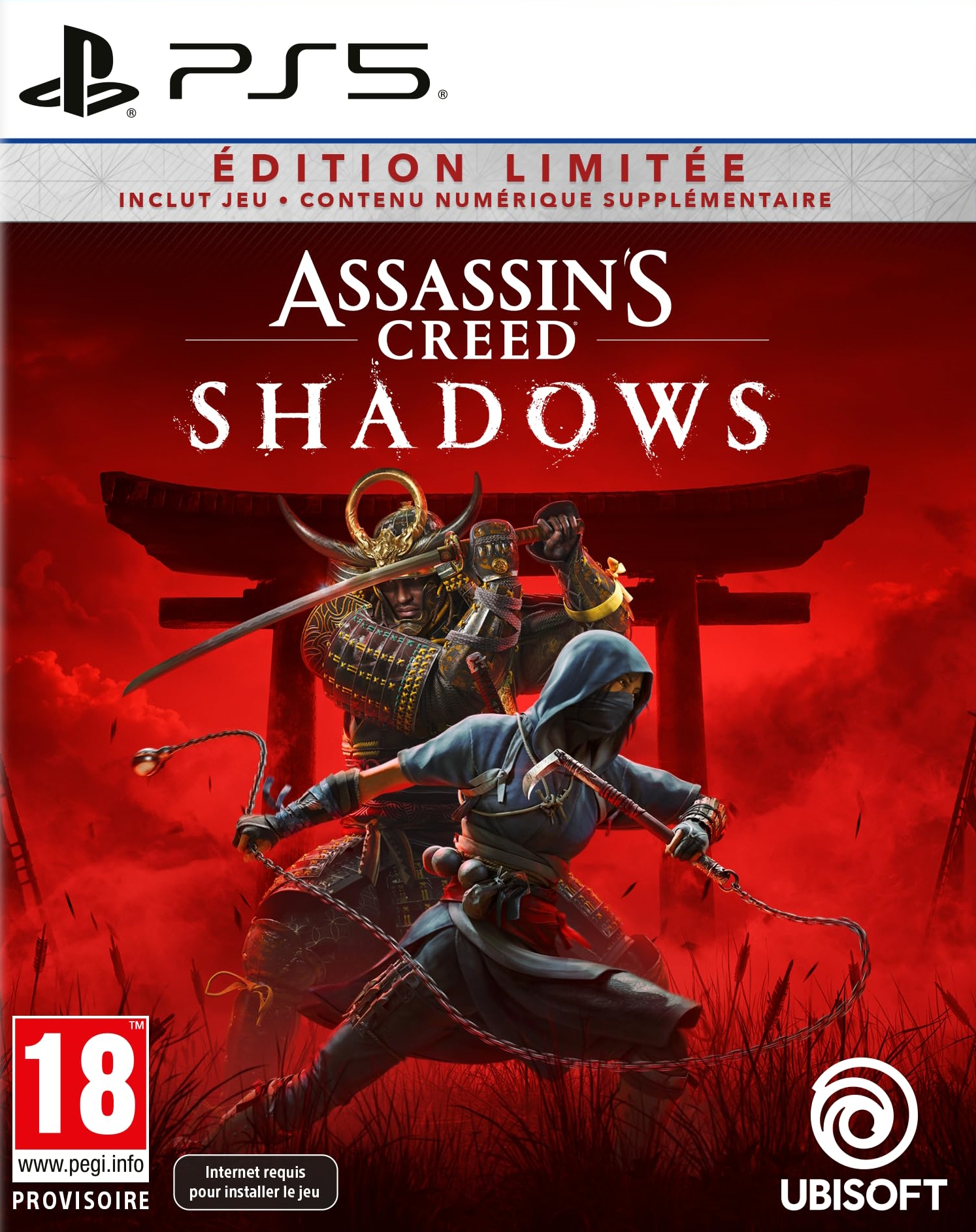 jaquette reduite de Assassin's Creed Shadows sur Playstation 5