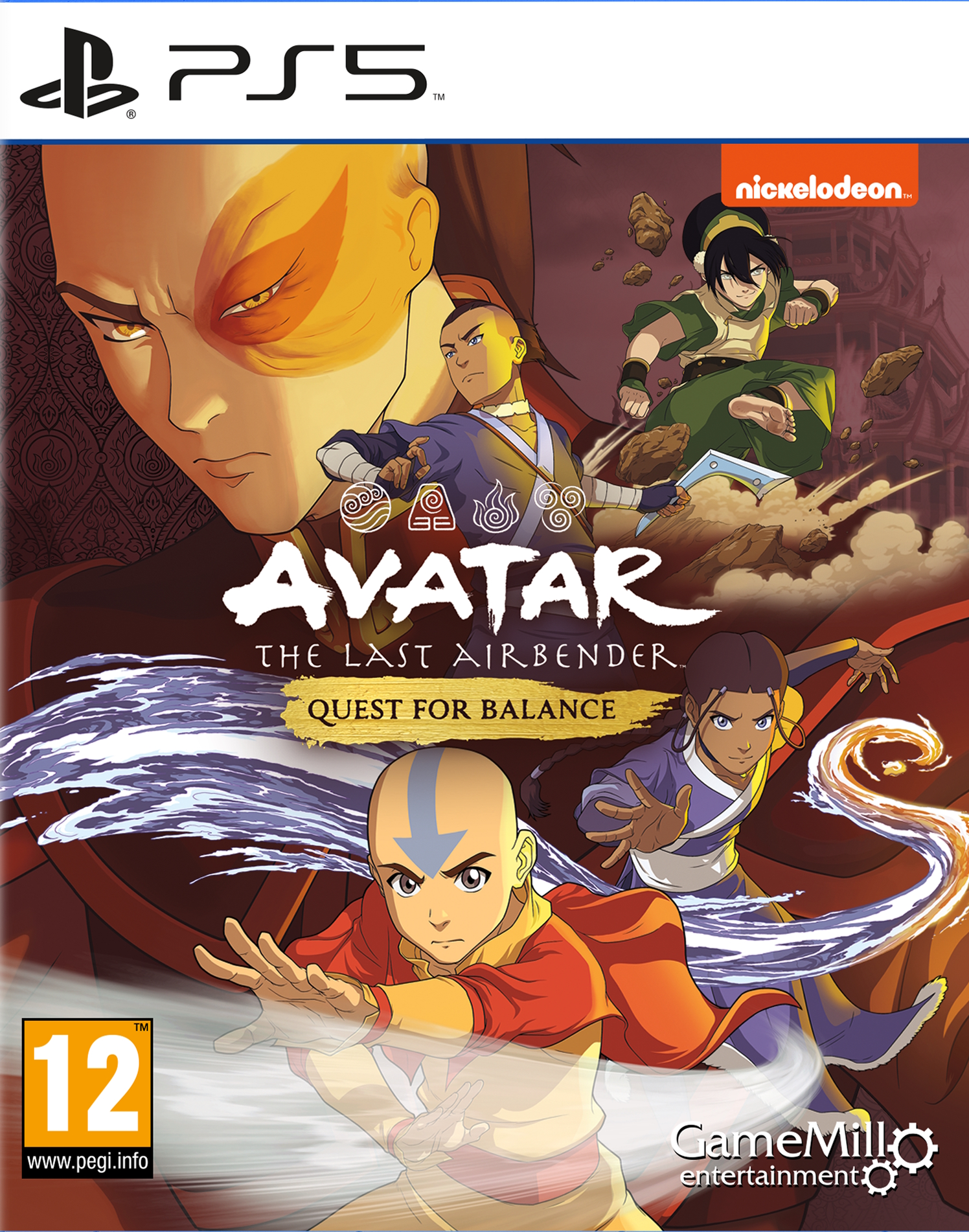 jaquette reduite de Avatar The Last Airbender: Quest for Balance sur Playstation 5
