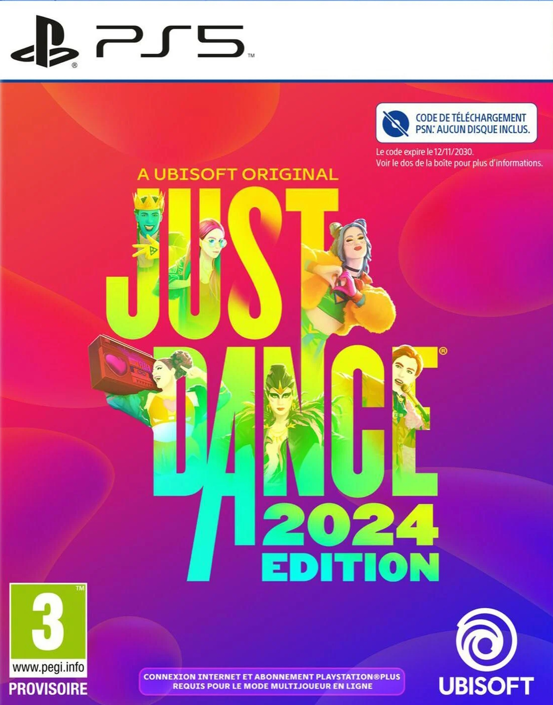 jaquette reduite de Just Dance 2024 Edition sur Playstation 5