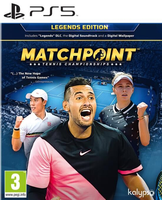 jaquette de Matchpoint: Tennis Championships sur Playstation 5