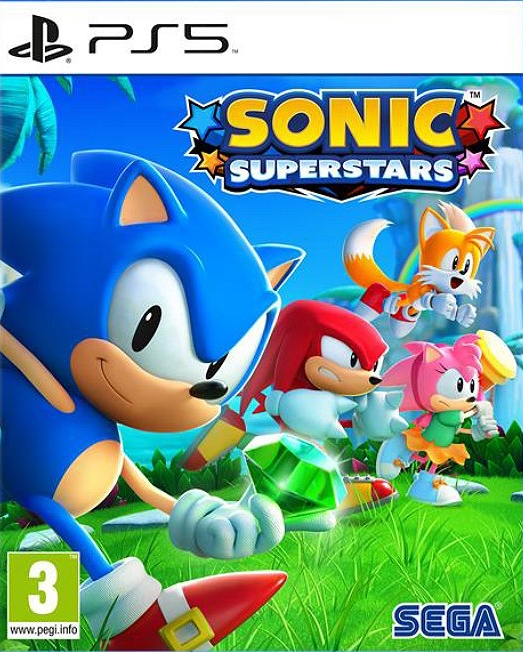 jaquette reduite de Sonic Superstars sur Playstation 5