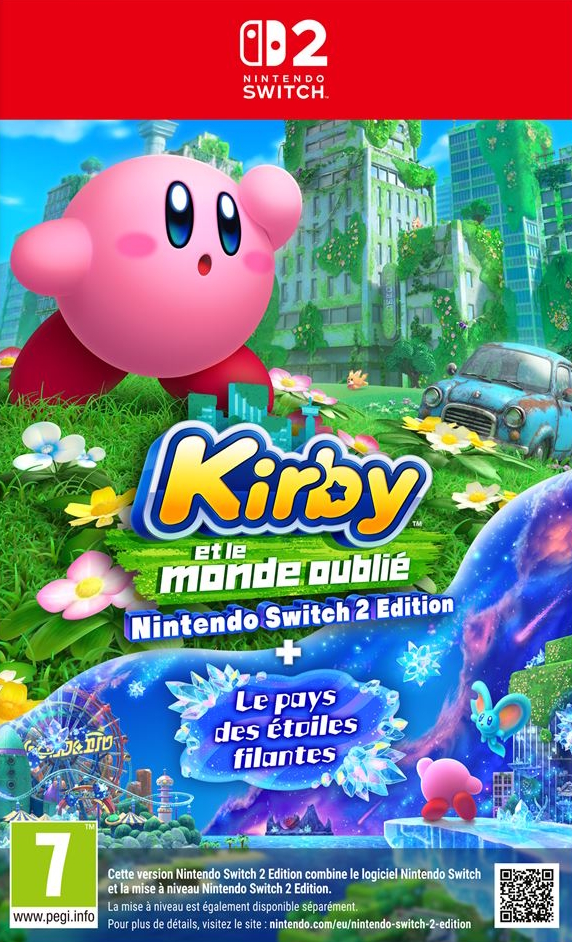 jaquette de Kirby et le monde oublié sur Switch 2