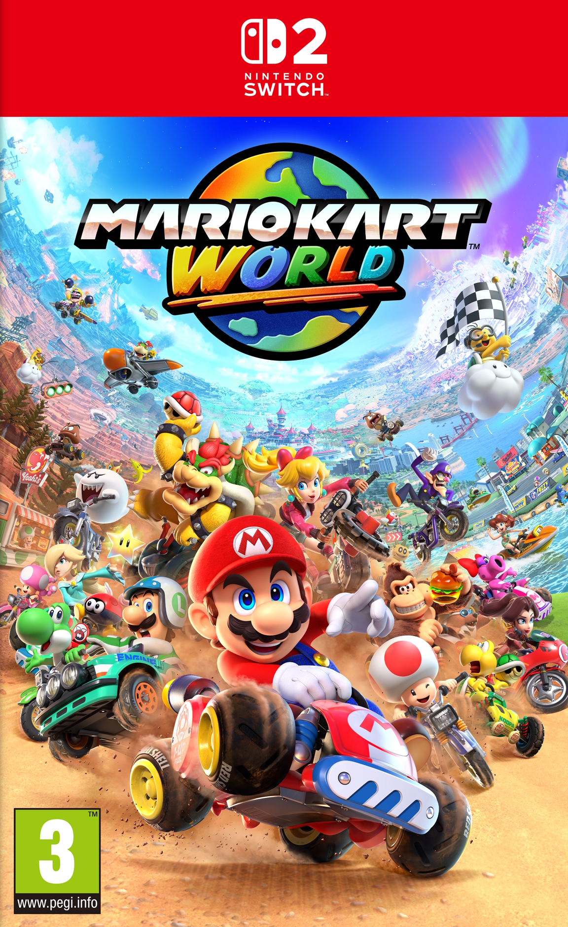 jaquette de Mario Kart World sur Switch 2