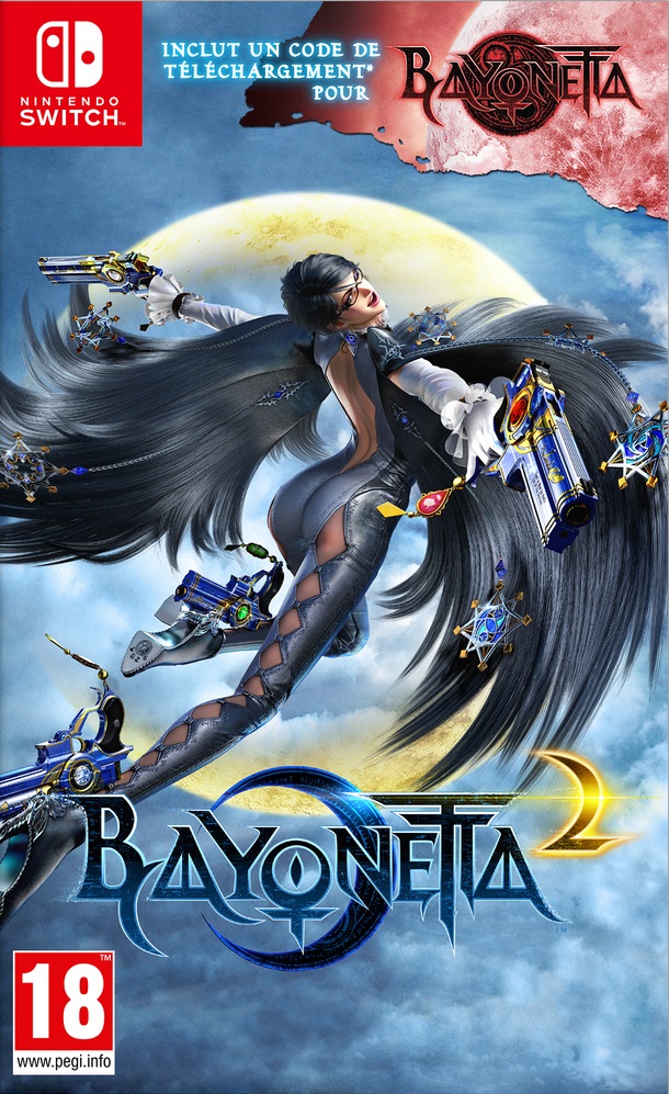 jaquette reduite de Bayonetta 2 sur Switch