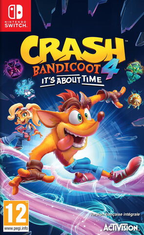 jaquette reduite de Crash Bandicoot 4: It's About Time sur Switch