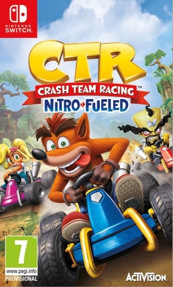 jaquette reduite de Crash Team Racing Nitro-Fueled sur Switch