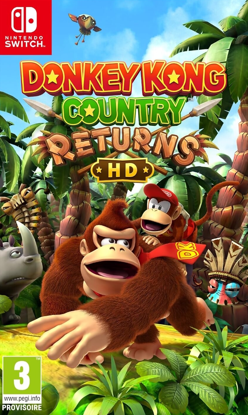 jaquette reduite de Donkey Kong Country Returns sur Switch