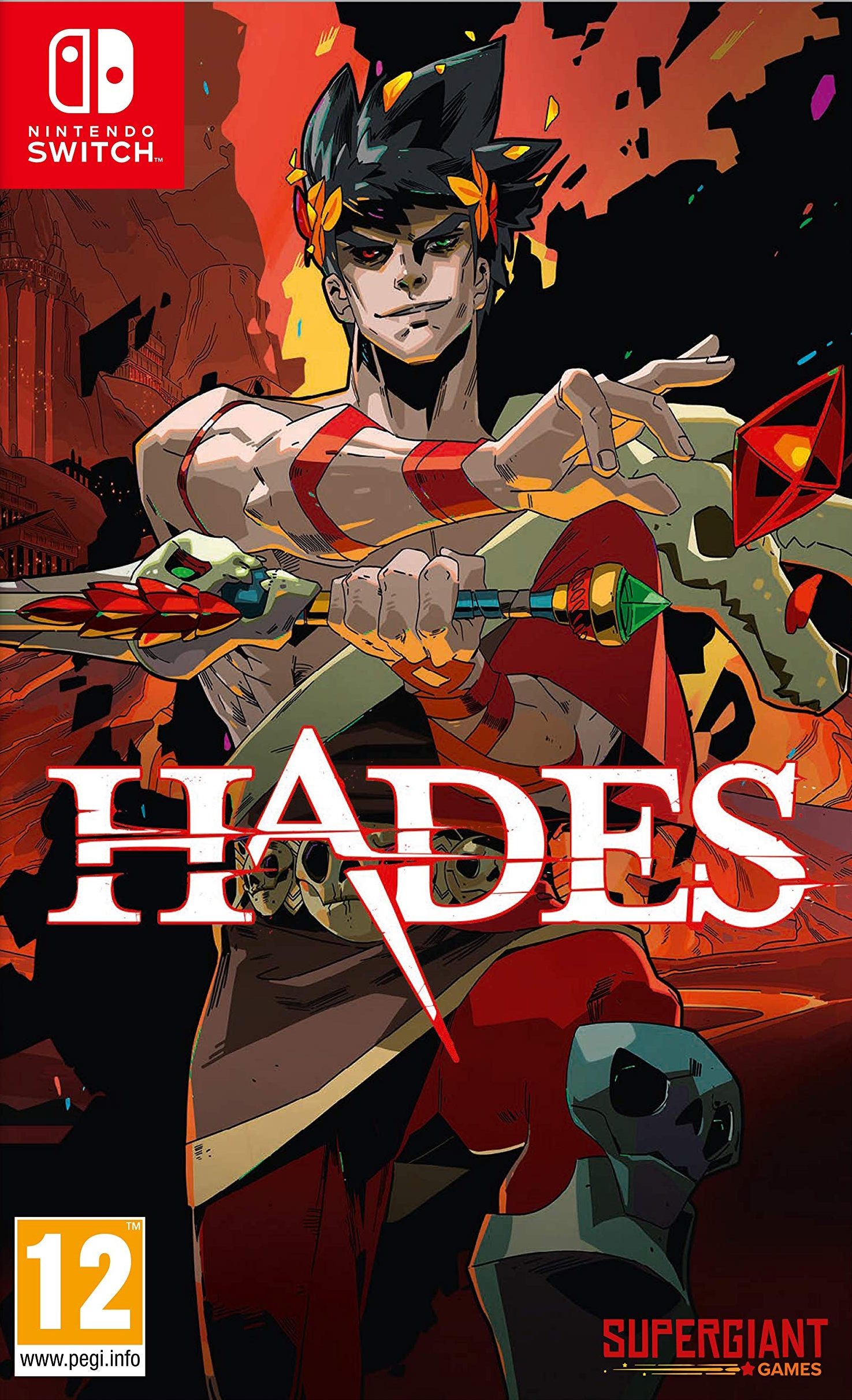 jaquette de Hades sur Switch