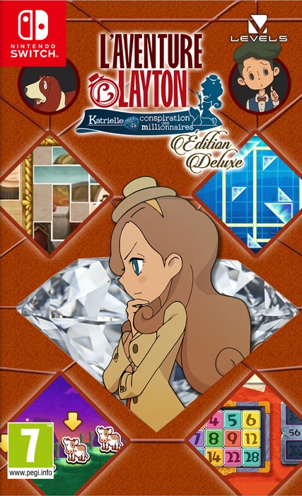 jaquette reduite de L'aventure Layton: Katrielle et la conspiration des millionnaires sur Switch