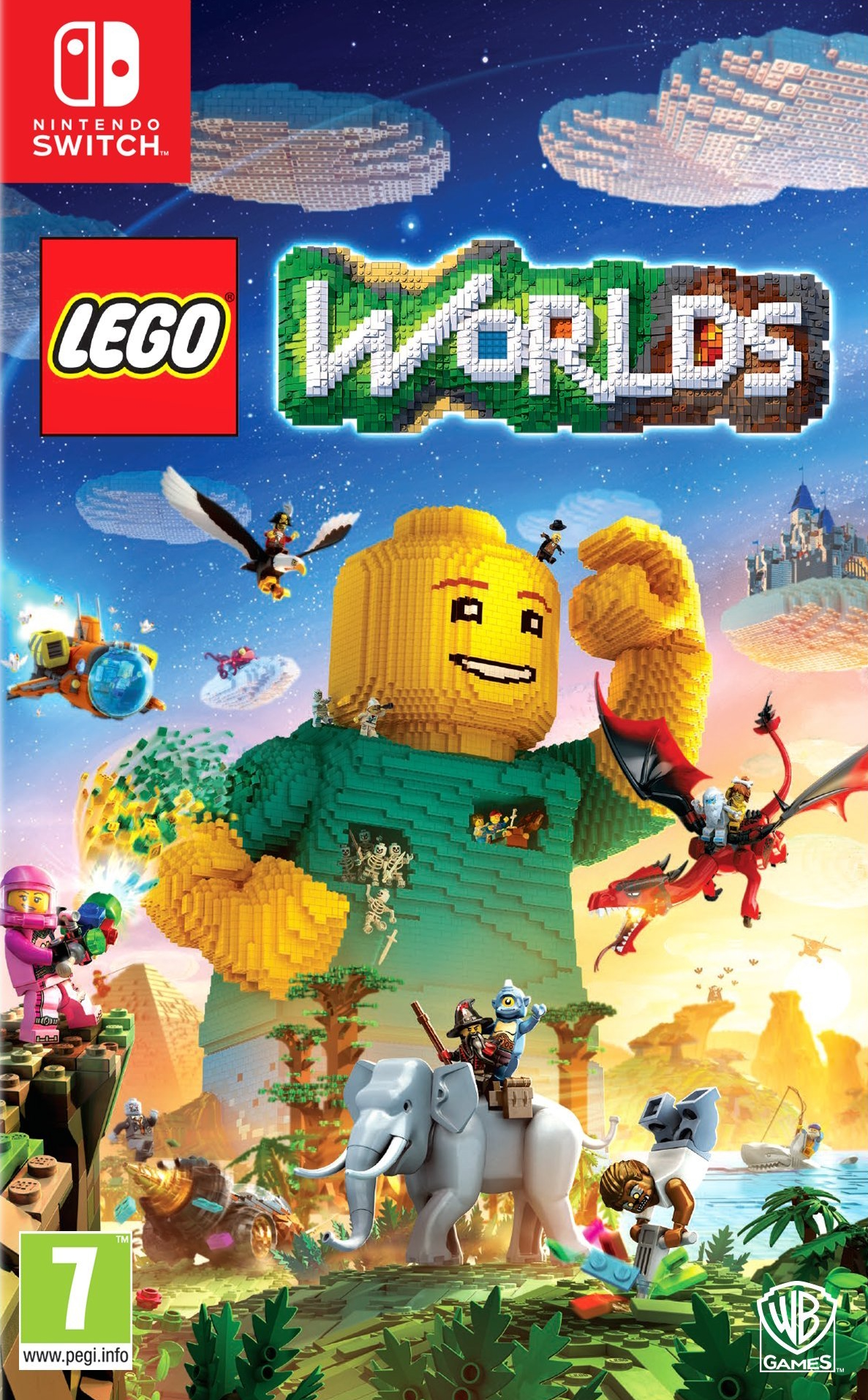 jaquette reduite de LEGO Worlds sur Switch
