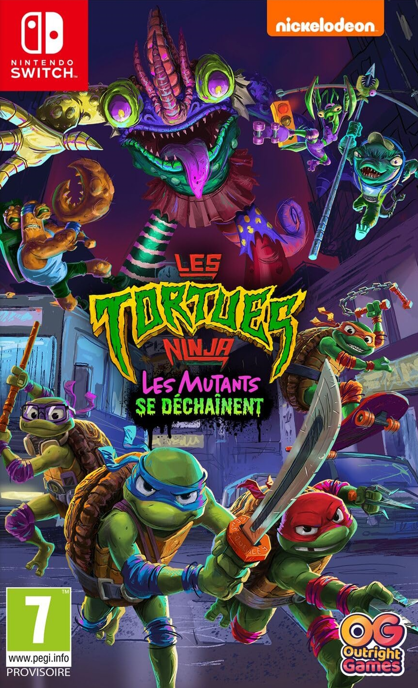 jaquette de Les Tortues Ninja: Les Mutants se Déchaînent sur Switch