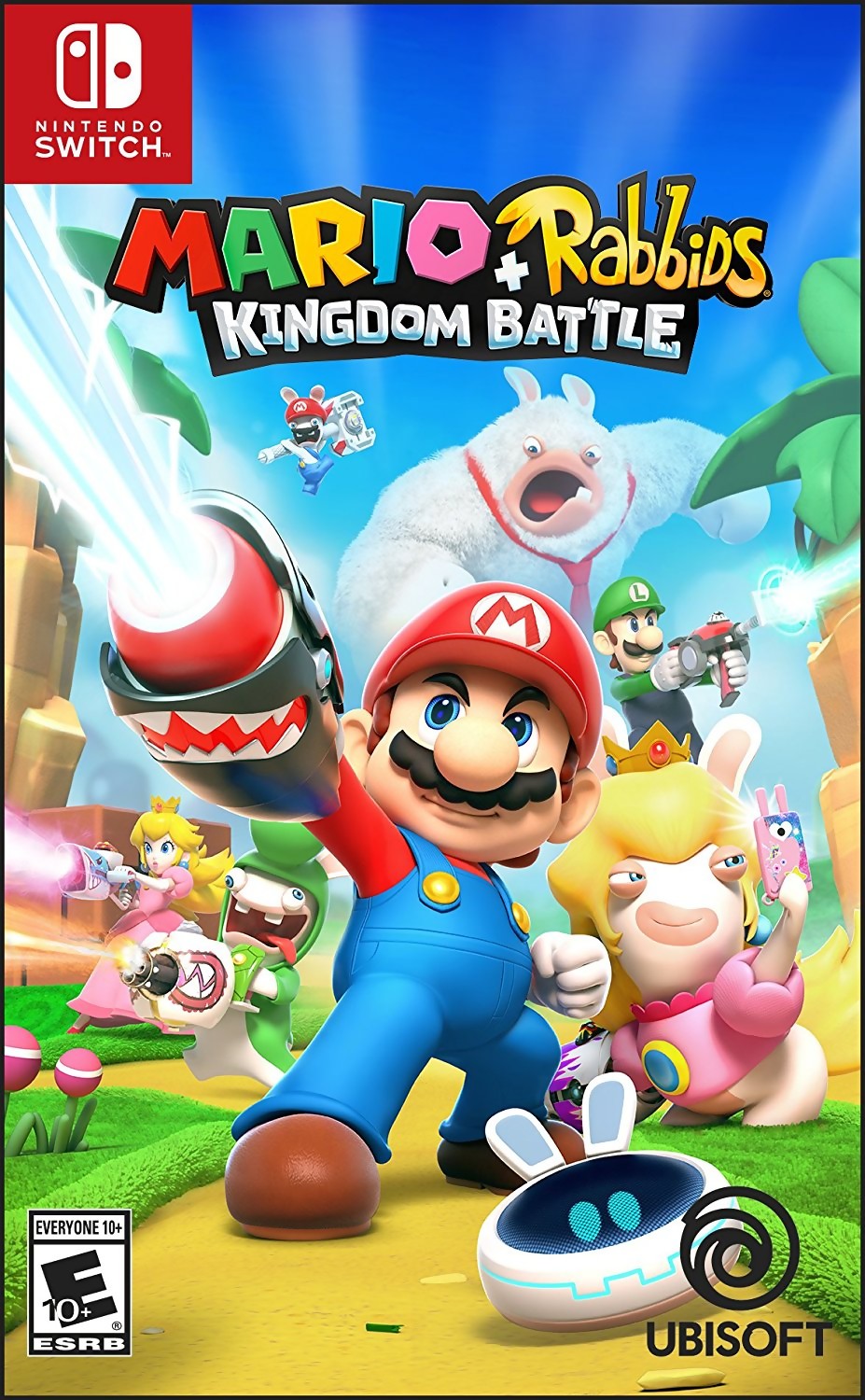 jaquette de Mario + The Lapins Crétins Kingdom Battle sur Switch