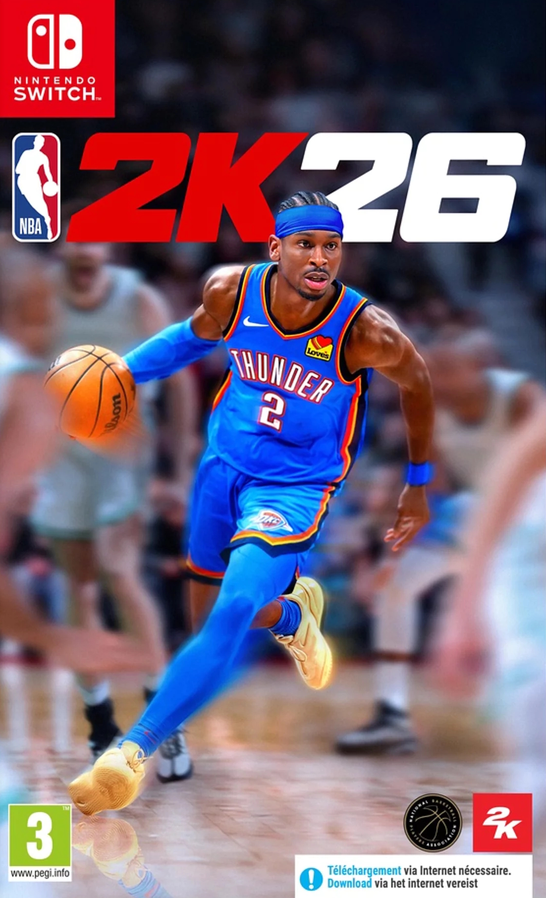 jaquette reduite de NBA 2K26 sur Switch