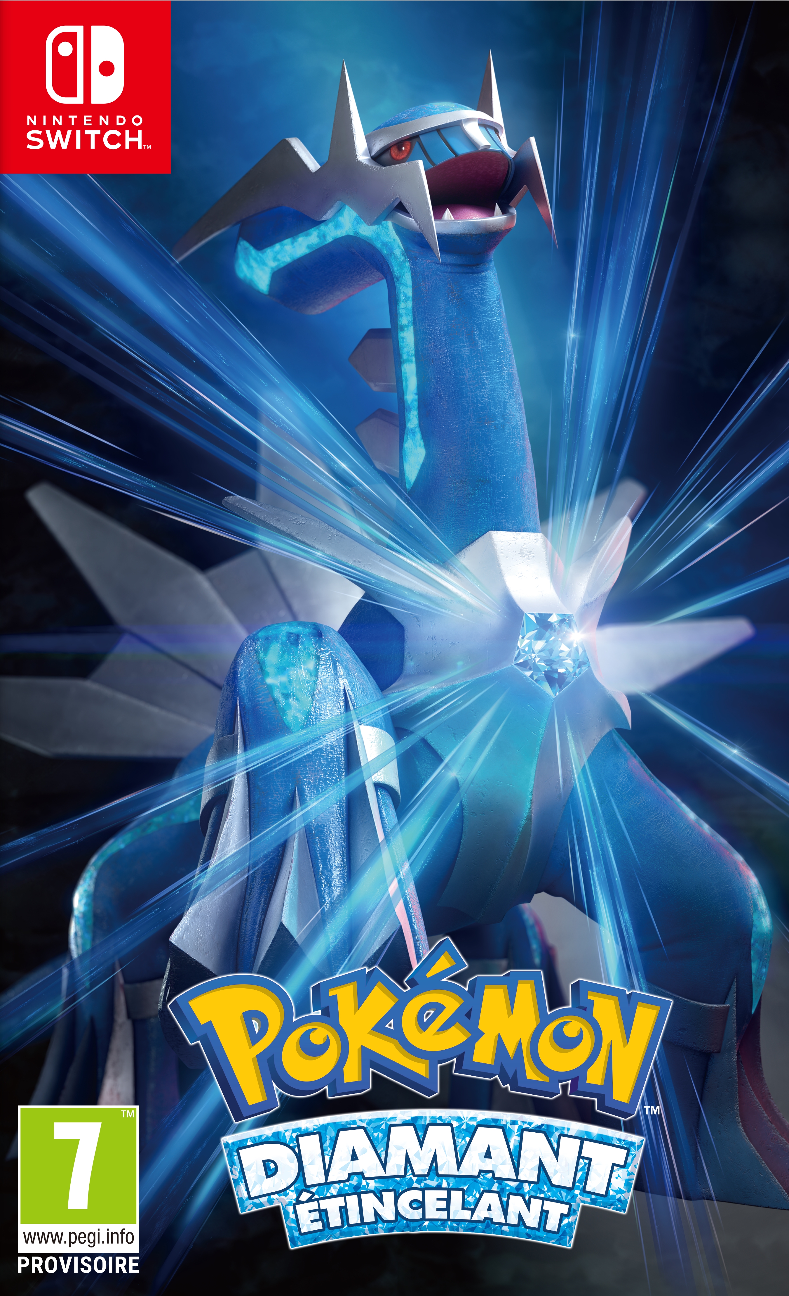 jaquette reduite de Pokémon Diamant Étincelant sur Switch