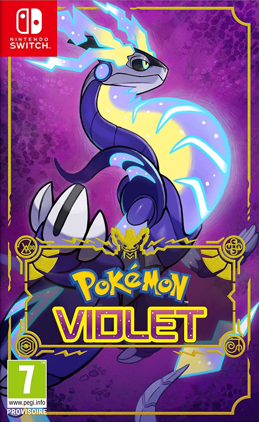 jaquette reduite de Pokémon Violet sur Switch
