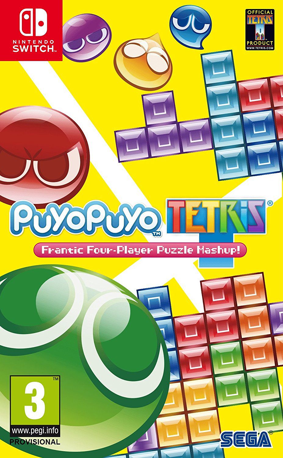 jaquette reduite de Puyo Puyo Tetris sur Switch
