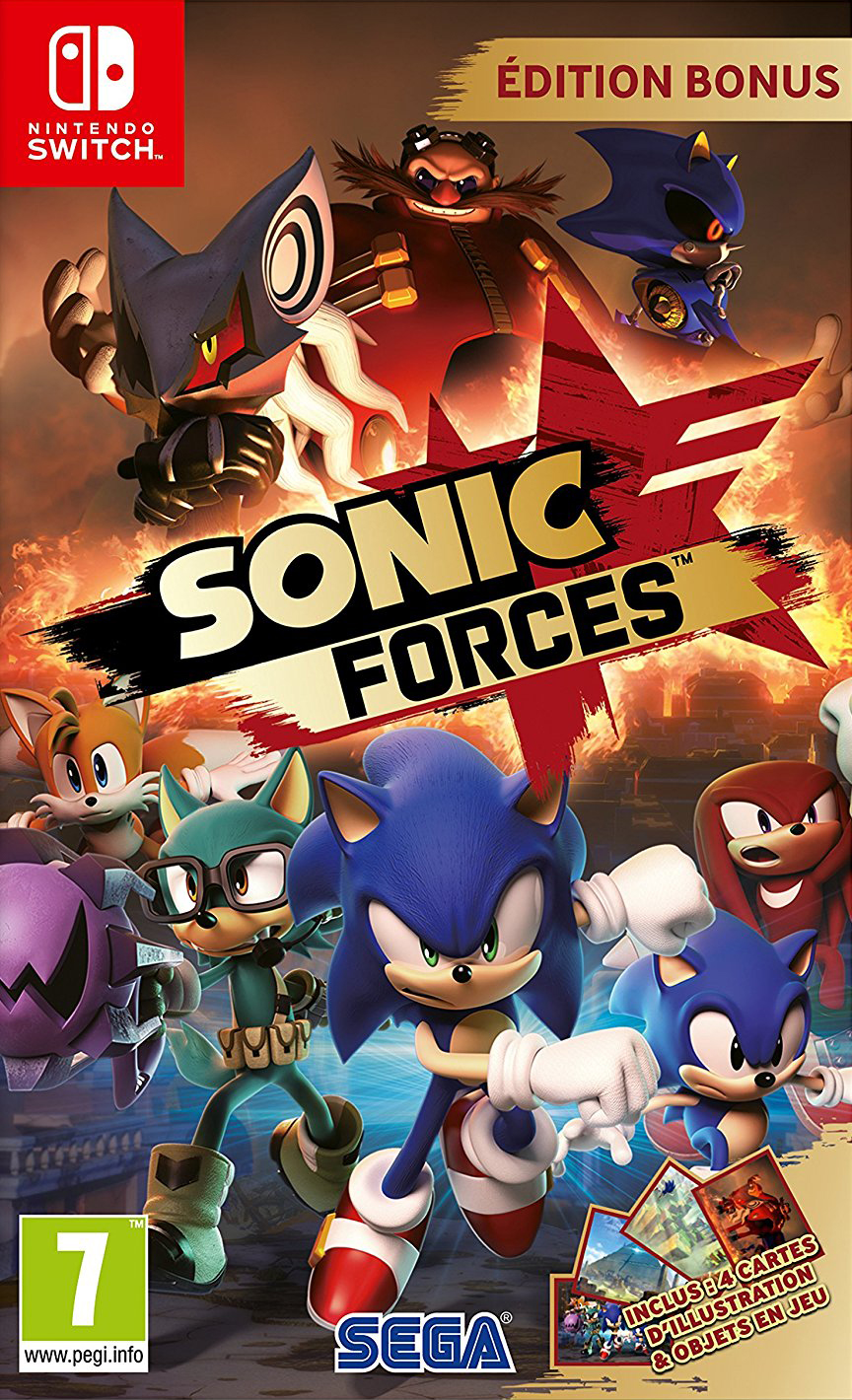 jaquette de Sonic Forces sur Switch