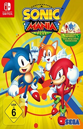 jaquette reduite de Sonic Mania Plus sur Switch