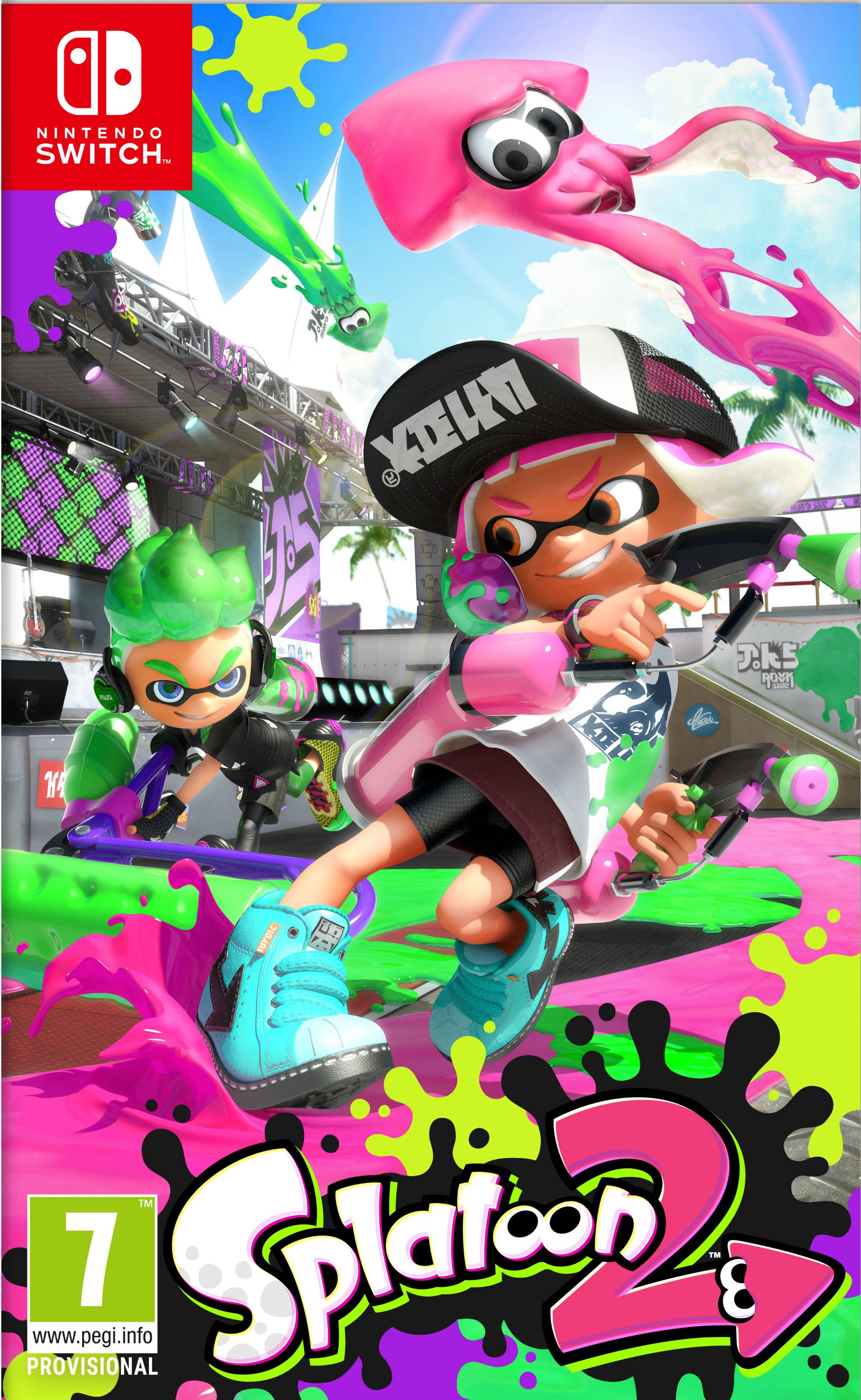 jaquette reduite de Splatoon 2 sur Switch