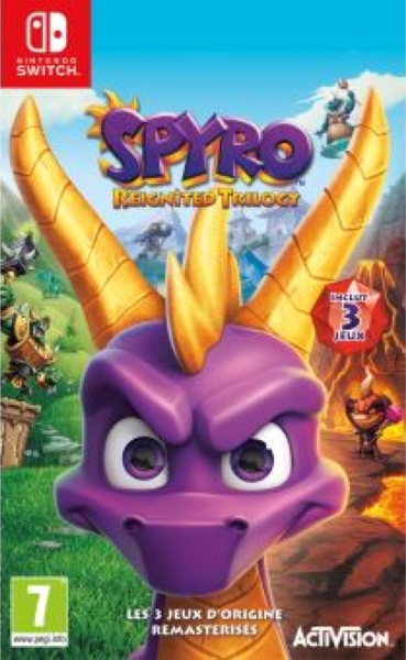 jaquette reduite de Spyro: Reignited Trilogy sur Switch