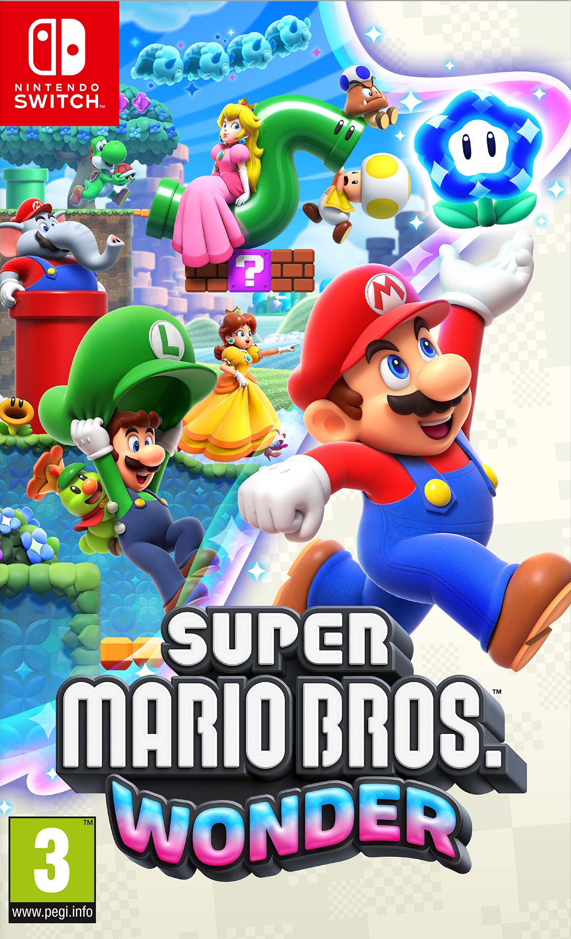 jaquette reduite de Super Mario Bros. Wonder sur Switch