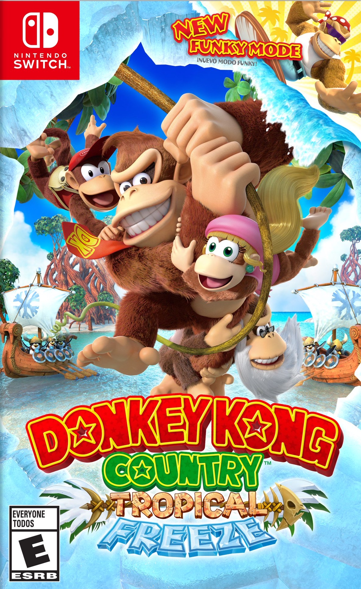 jaquette reduite de Donkey Kong: Tropical Freeze sur Switch